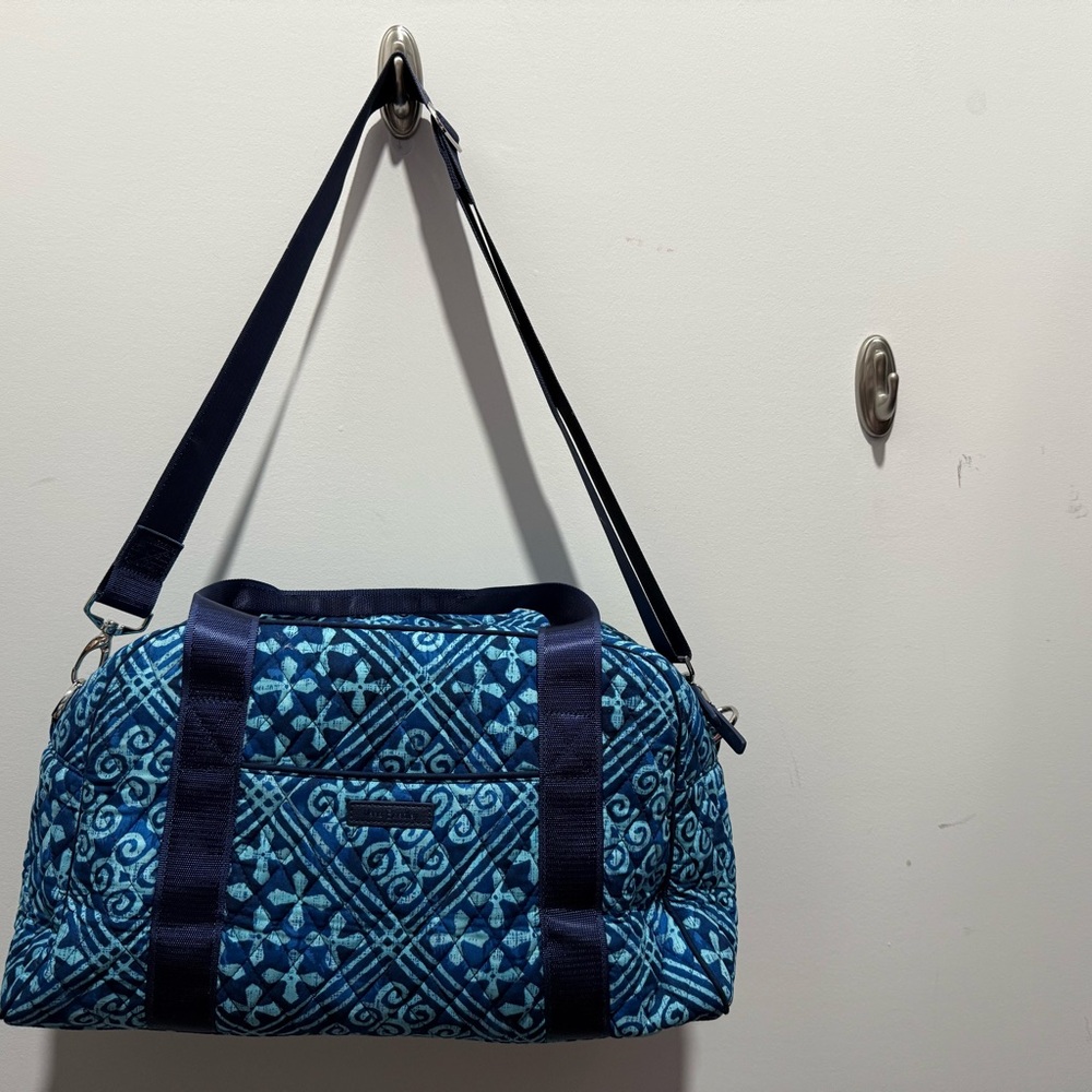 Vera Bradley Blue Geometric Travel Bag